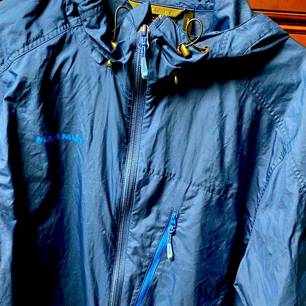 Mammut Navy Windbreaker with Hood